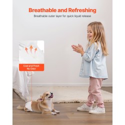 Kertakäyttöiset vaipat narttukoirille XS 144 kpl superimukykyinen vuotosuoja