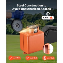 Vetokoukun lukko hiiliteräs 5 mm 50,6 ja 58,6 mm kytkimille perävaunuille