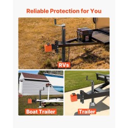 Vetokoukun lukko hiiliteräs 5 mm 50,6 ja 58,6 mm kytkimille perävaunuille