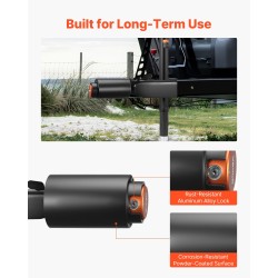 Vetokytkimen lukko hiiliteräs 6 mm Bulldog-yhteensopiva 50,6/58,6 mm 3 avainta