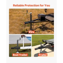 Vetokytkimen lukko hiiliteräs 6 mm Bulldog-yhteensopiva 50,6/58,6 mm 3 avainta