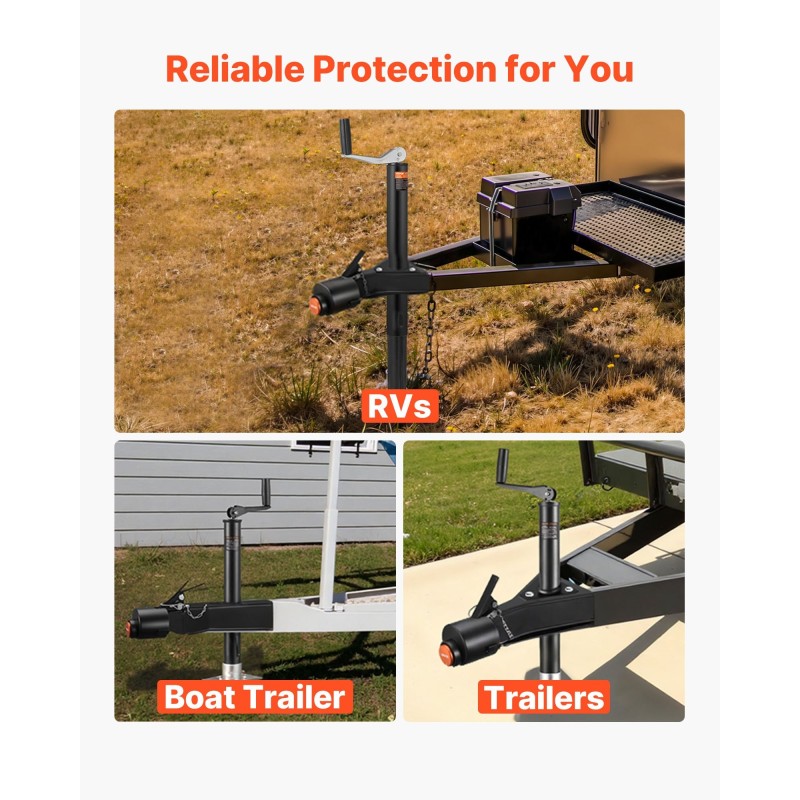 Perävaunun vetokoukun lukko hiiliteräs 58,6 mm valettuihin pallokytkimiin