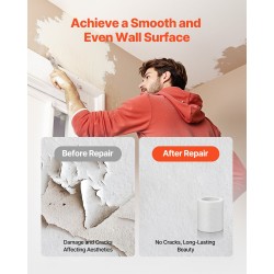 Itsekiinnittyvä lasikuitukipsilevyverkko 150 mm 30 m 12 rullaa seinien ja kattojen korjaukseen