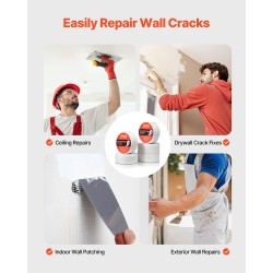 Itsekiinnittyvä lasikuitukipsilevyverkko 12 rullaa 150 mm 30 m valkoinen