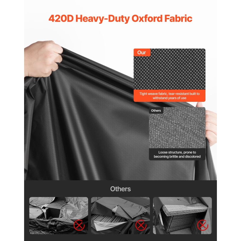 Ulkokalusteiden suojapeite 420D Oxford-kangas vesitiivis UV-suojattu 279 x 213 x 71 cm