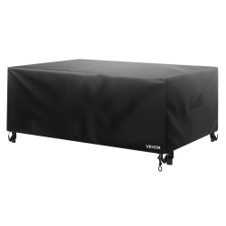 Puutarhakalustesuoja 420D Oxford-kangas koko 224x158x71 cm musta