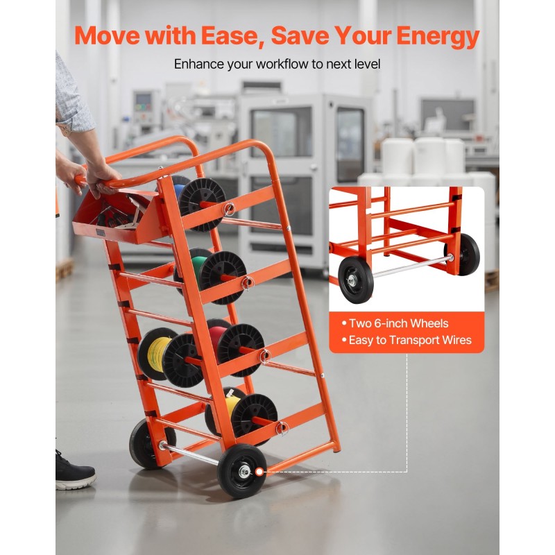 Kaapelikelaateline pulverimaalattu teräsrunko 4 keskimmäistä akselia ja 5–6 sivuakseleita täyskumipyörillä