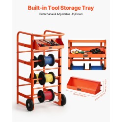 Kaapelikelaateline pulverimaalattu teräsrunko 4 keskimmäistä akselia ja 5–6 sivuakseleita täyskumipyörillä