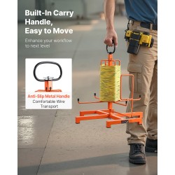 Kaapelikela-annostelija ruostumaton metallirunko lattia ja runkotolppa-asennus sopii 5.31–16.54 tuuman keloille