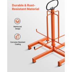 Kaapelikela-annostelija ruostumaton metallirunko lattia ja runkotolppa-asennus sopii 5.31–16.54 tuuman keloille