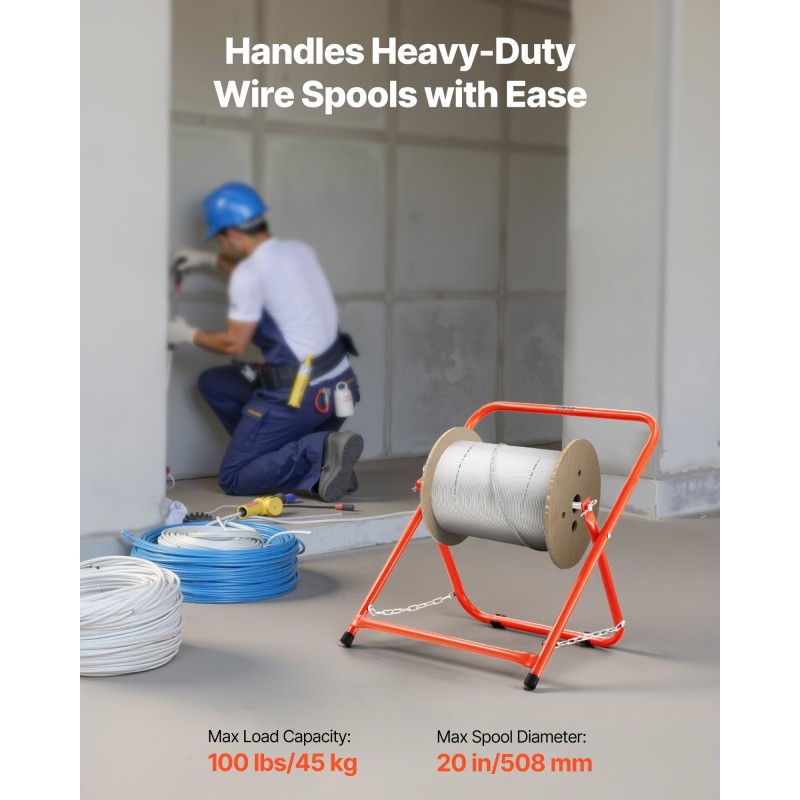 Kaapelikelateline teräsputkinen taittuva sopii 508 mm keloille 45 kg