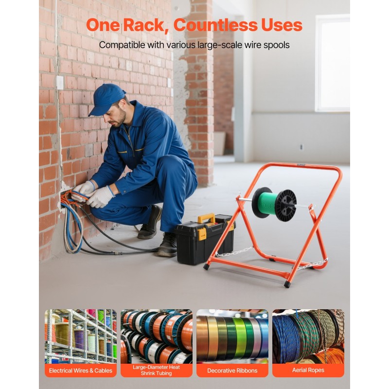 Kaapelikelateline teräsputkinen taittuva sopii 508 mm keloille 45 kg