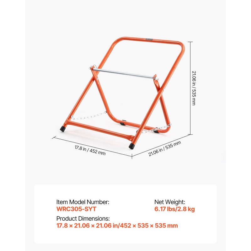 Kaapelikelateline teräsputkinen taittuva sopii 508 mm keloille 45 kg