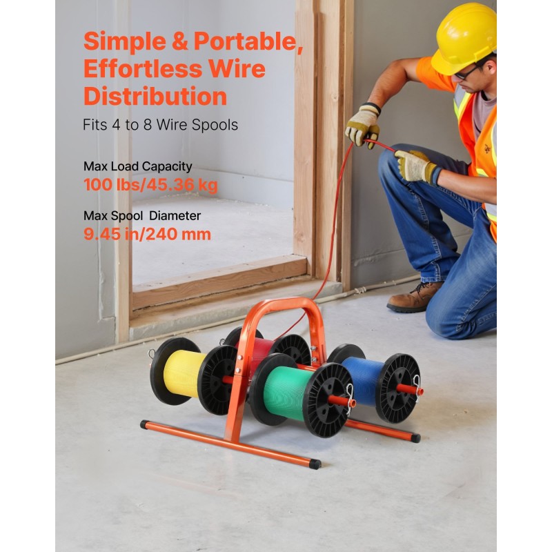 Kaapelikelateline teräsputki jauhemaalattu 4–8 kelalle 240 mm kevyt