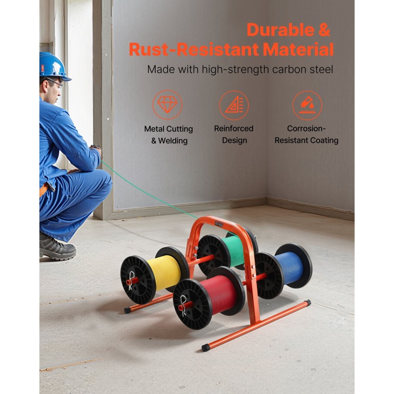 Kaapelikelateline teräsputki jauhemaalattu 4–8 kelalle 240 mm kevyt