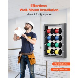 Lankakelateline kylmävalssattua terästä musta pinnoite 4 säädettävää tankoa 68 kg seinäkiinnitys