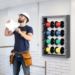 Lankakelateline kylmävalssattua terästä musta pinnoite 4 säädettävää tankoa 68 kg seinäkiinnitys