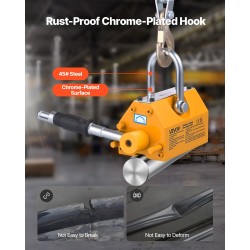 Pysyvä nostomagneetti N42-neodyymi 400 kg Q235-teräs lukittava vapautuskahva