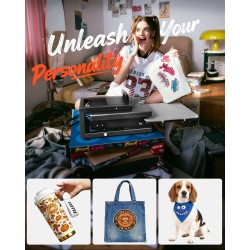 Monitoiminen lämpöpuristin teräs suuri lämmityslevy kahdeksan toimintoa sublimaatioon