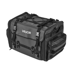 Moottoripyörän takalaukku laajennettava 40 60 litraa polyesteri musta