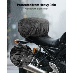 Moottoripyörän takalaukku laajennettava 22–34 l 1680D Oxford-kangas