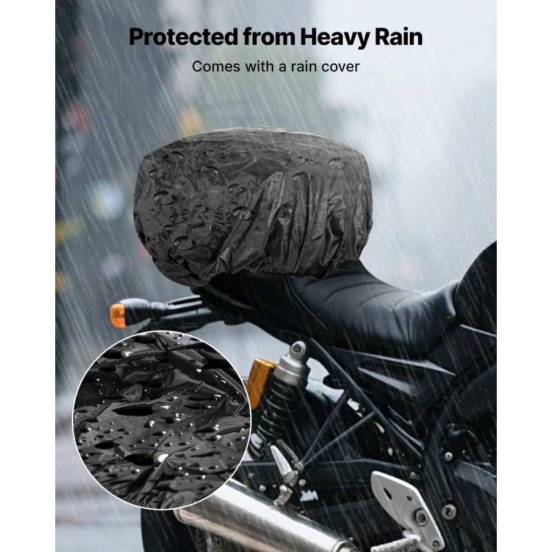 Moottoripyörän takalaukku laajennettava 22–34 l 1680D Oxford-kangas