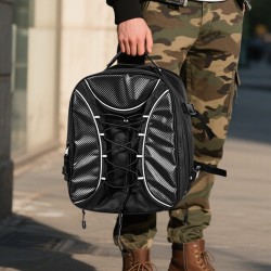 Moottoripyörän takalaukku laajennettava 22–34 l 1680D Oxford-kangas