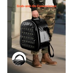 Moottoripyörän takalaukku 28 l 500D PVC verkkokangas vedenpitävällä vetoketjulla säädettävillä soljilla