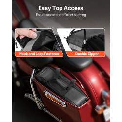 Moottoripyörän sisälaukku 18 litraa korkeatiheyksinen nailon irrotettava olkahihna