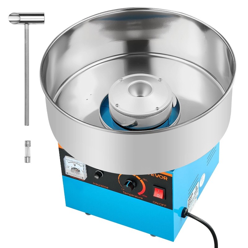 Sähköinen hattarakone 1000 wattia 38 cm ruostumattomalla teräskulholla kotikäyttöön sopii koville karkeille