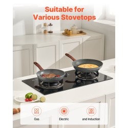 Paistinpannusarja 3-osainen alumiini 250/280/325 mm tarttumaton pinnoite kaasu-, sähkö- ja induktioliedelle