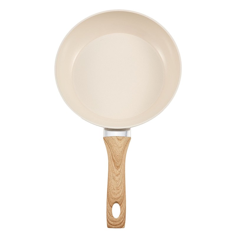 3-osainen alumiininen paistinpannisetti keraamisella pinnoitteella sopii induktio-, kaasu- ja sähköliesille