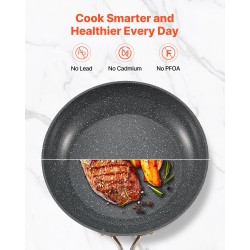 Paistinpannusetti 3 osaa alumiinirunkoinen keraaminen pinnoite induktioyhteensopiva 200 270 300 mm