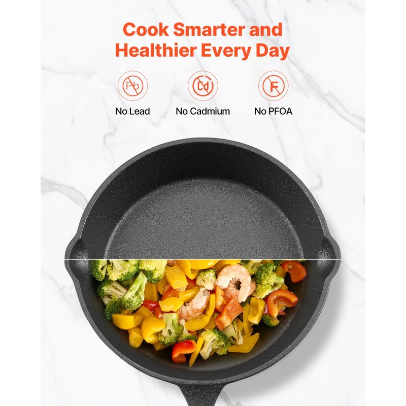 Paistinpannusetti valurautaiset esimaustetut 3 kpl halkaisijat 160 220 265 mm uuniin induktiolle