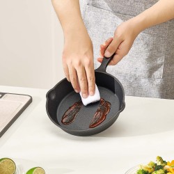 Paistinpannusetti valurautaiset esimaustetut 3 kpl halkaisijat 160 220 265 mm uuniin induktiolle