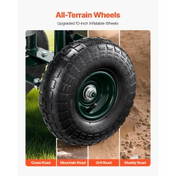 Puutarhatuoli pyörillä teräsrunko korkeussäädettävä kääntyvä pehmustettu istuin