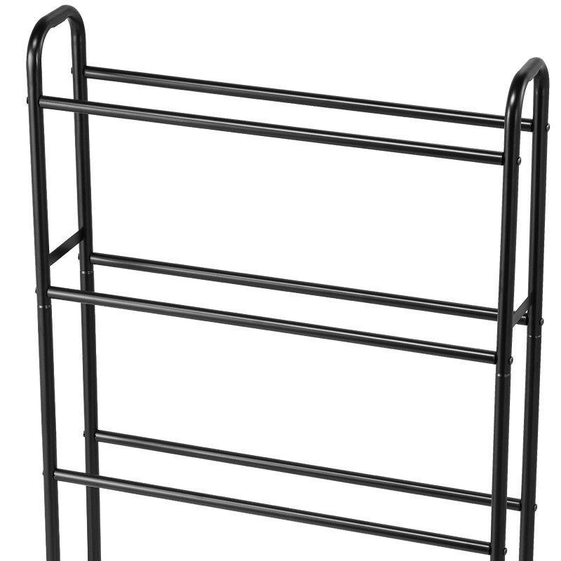 3D-tulostusfilamenttien säilytysteline hiiliteräsrunko MDF-tasot 4 tasoa pyörillä