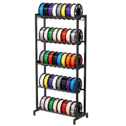 3D-tulostuslankojen säilytyshylly 5-tasoinen hiiliteräs musta H-muotoinen helppo asennus