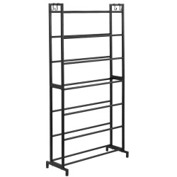 3D tulostusfilamenttien säilytyshylly 7 tasoinen hiiliteräs musta korkeus 1650 mm