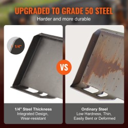 Liukuohjatun kuormaajan kiinnityslevy 1/4-tuuman paksu luokan 50 teräs 2,28-tuumaisella vastaanottimella