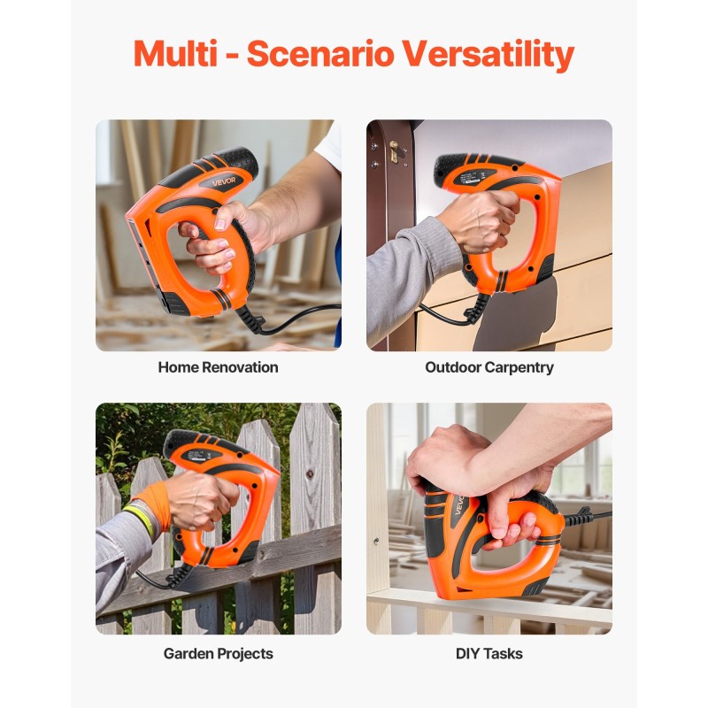 Sähköinen viimeistelynaulain ja niittipyssy 1000 naulaa 1000 niittiä