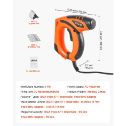 Sähköinen viimeistelynaulain ja niittipyssy 1000 naulaa 1000 niittiä