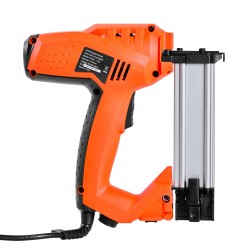 Sähköinen kaksitoiminen naula ja hakasnaulain verkkovirralla viidenkymmenen kiinnikkeen lippaalla