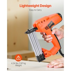 Sähköinen kaksitoiminen naula ja hakasnaulain verkkovirralla viidenkymmenen kiinnikkeen lippaalla