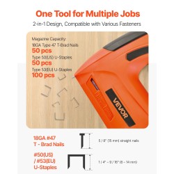 Viimeistelynaulain ja nitoja akkukäyttöinen kaksitoiminen 700 laukausta yhdellä latauksella