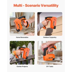 Viimeistelynaulain ja nitoja akkukäyttöinen kaksitoiminen 700 laukausta yhdellä latauksella