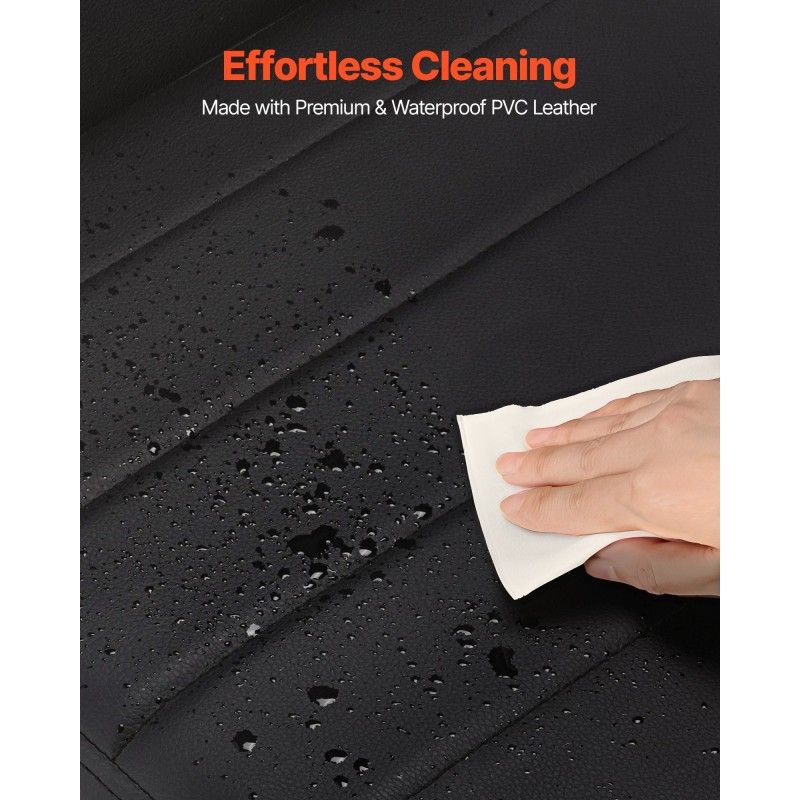 Ruokapöydän tuolisetti 4 pehmustettua tuolia metallirunko musta keinonahkaverhoilu