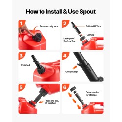 Litteä polttoaineastia 19 l 2 kappaletta muovinen punainen kaatonokalla ylipaineventtiileillä