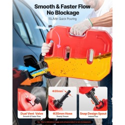 Polttoainesäiliö 10 L tasomallinen HDPE ja PP muovia punainen U-pultilla