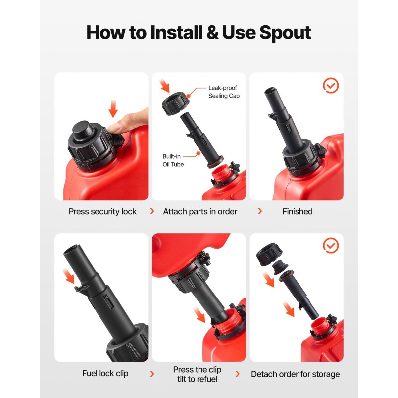 Polttoainesäiliö 10 L tasomallinen HDPE ja PP muovia punainen U-pultilla